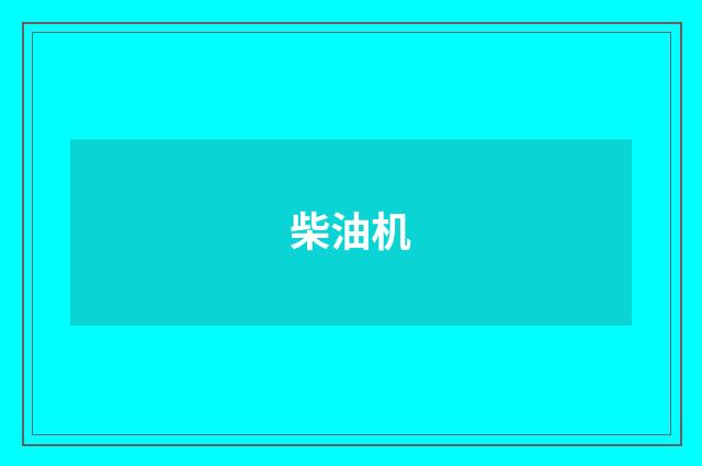 柴油机