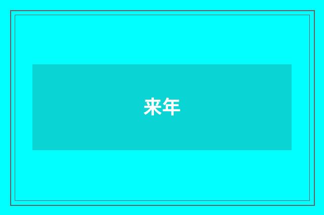 来年