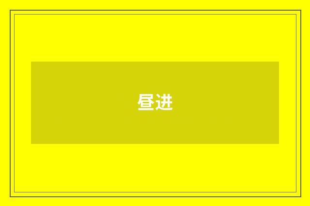 昼进