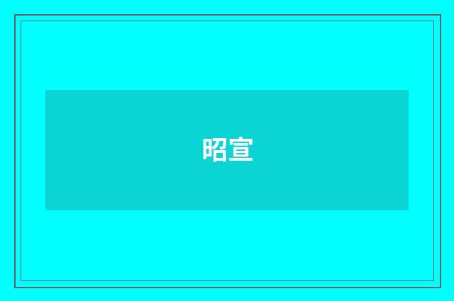 昭宣