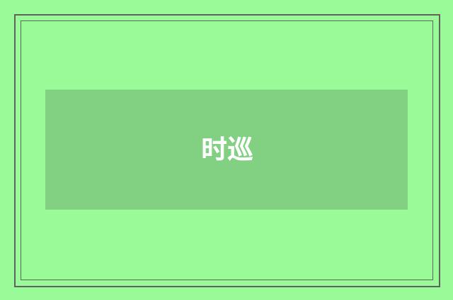 时巡