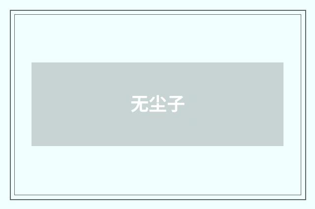 无尘子