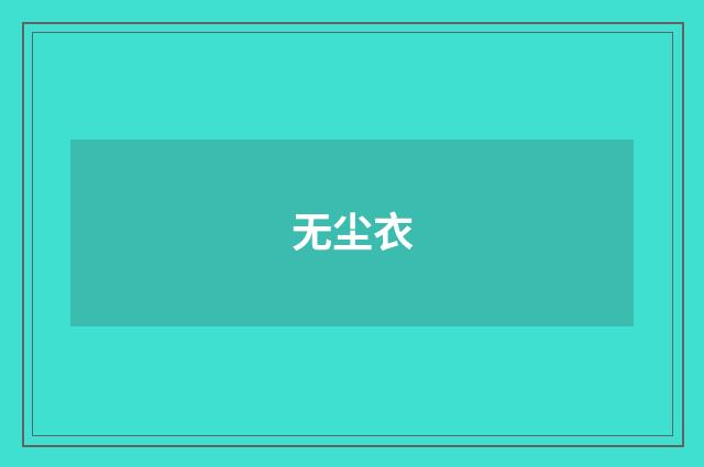 无尘衣