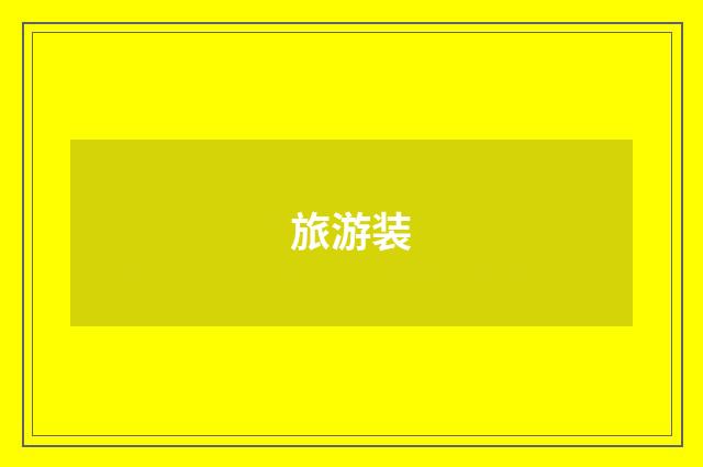 旅游装