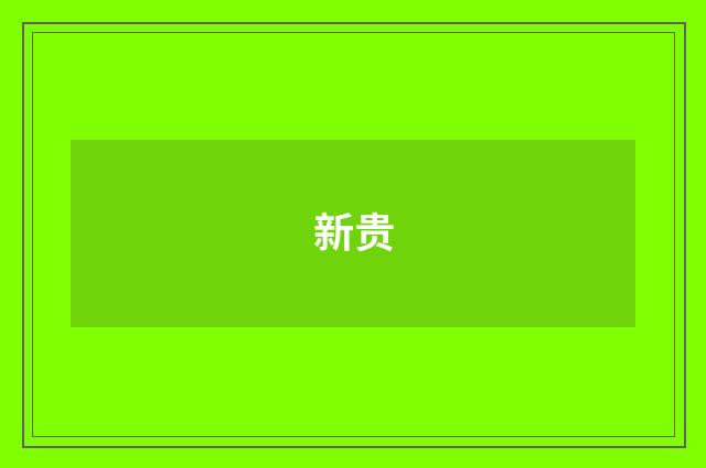 新贵