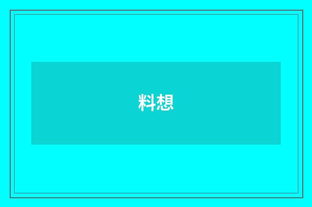 料想