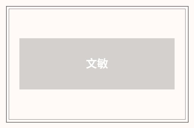 文敏