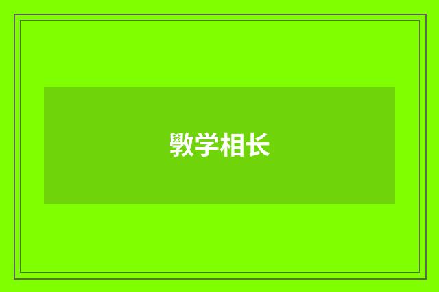斆学相长