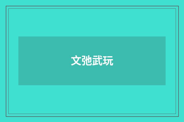 文弛武玩