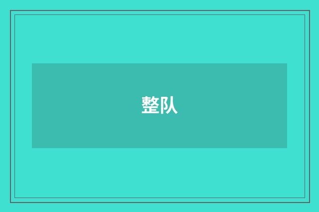 整队