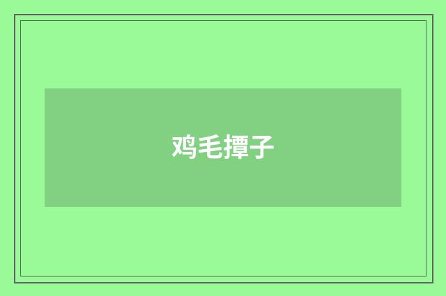 鸡毛撢子