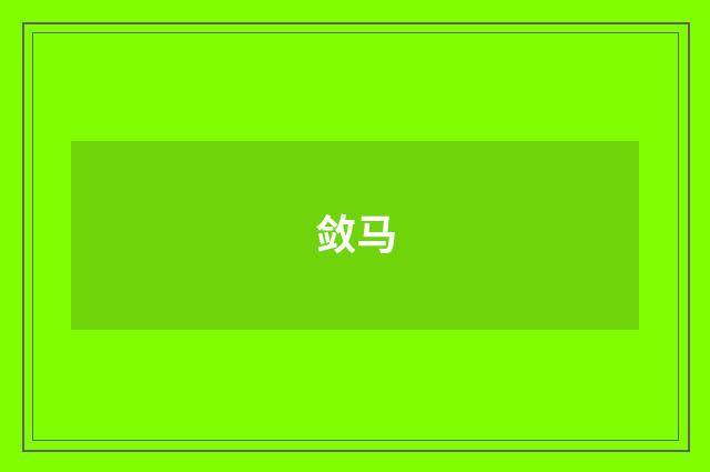 敛马