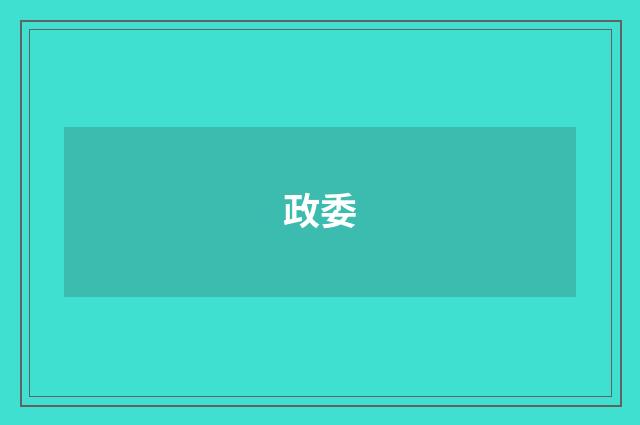 政委