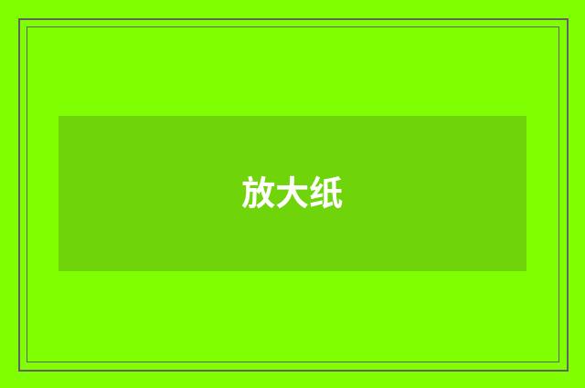 放大纸