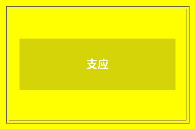 支应