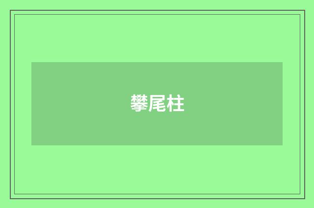攀尾柱
