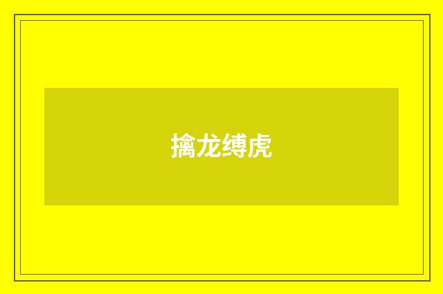 擒龙缚虎