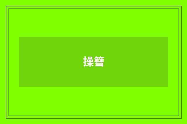 操篲