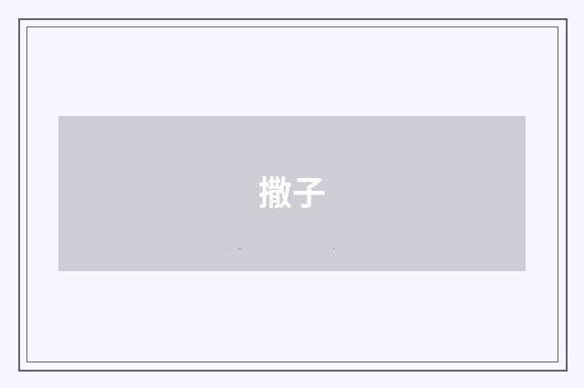 撒子