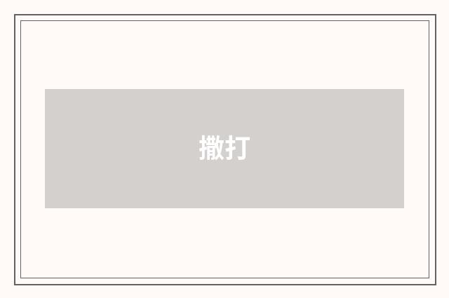 撒打