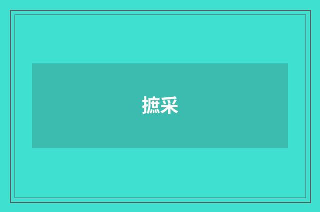 摭采