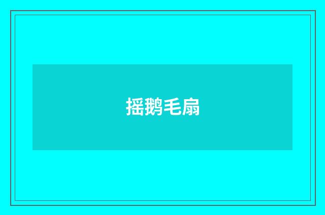 摇鹅毛扇