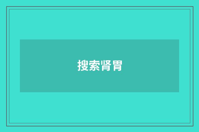 搜索肾胃