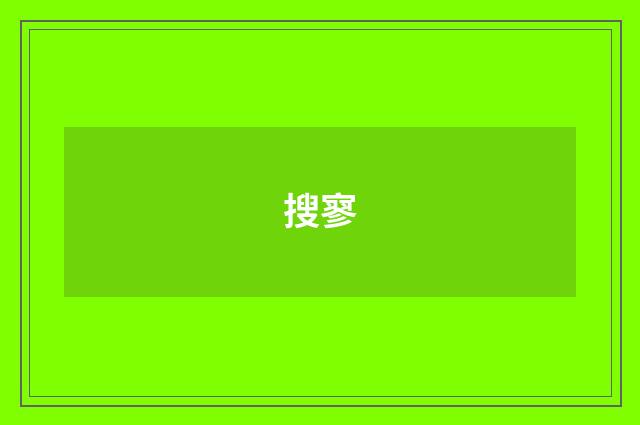 搜寥
