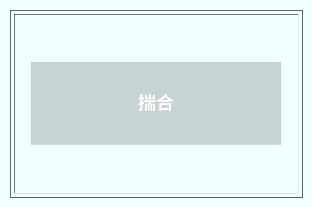 揣合