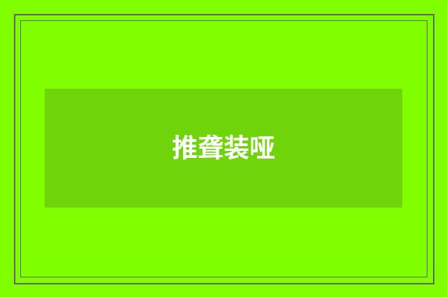 推聋装哑