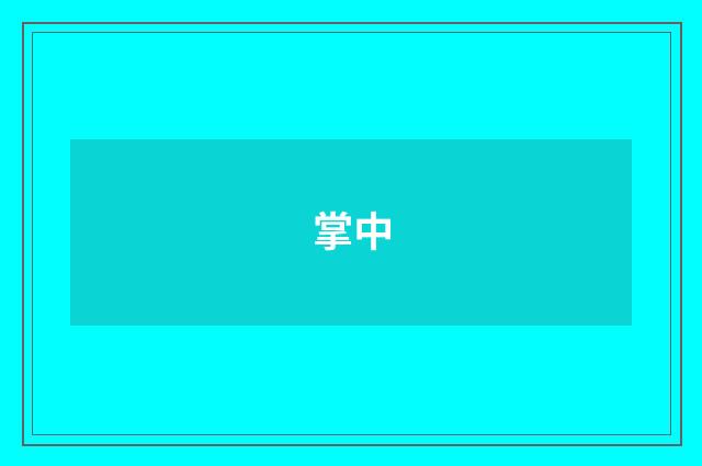 掌中