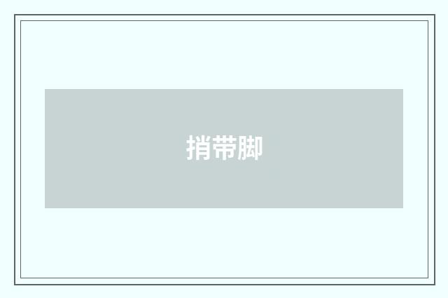 捎带脚