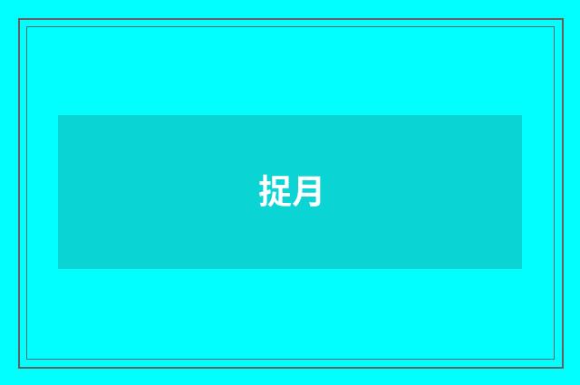 捉月