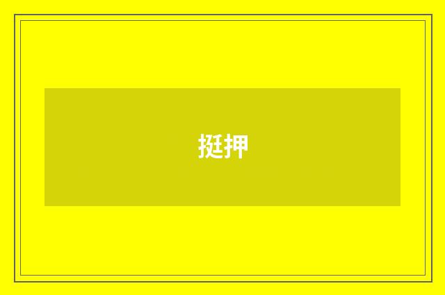 挺押
