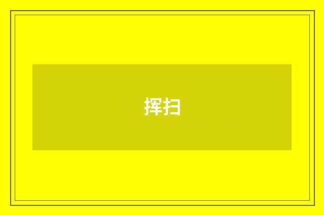 挥扫