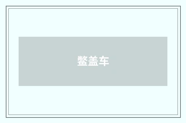 鳖盖车