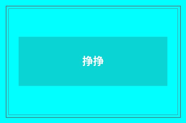 挣挣