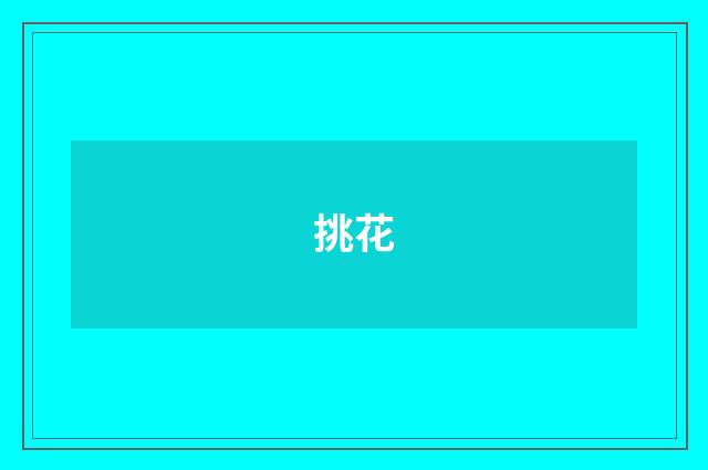 挑花