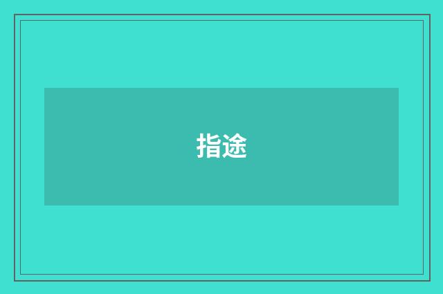 指途