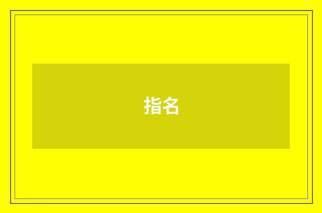 指名