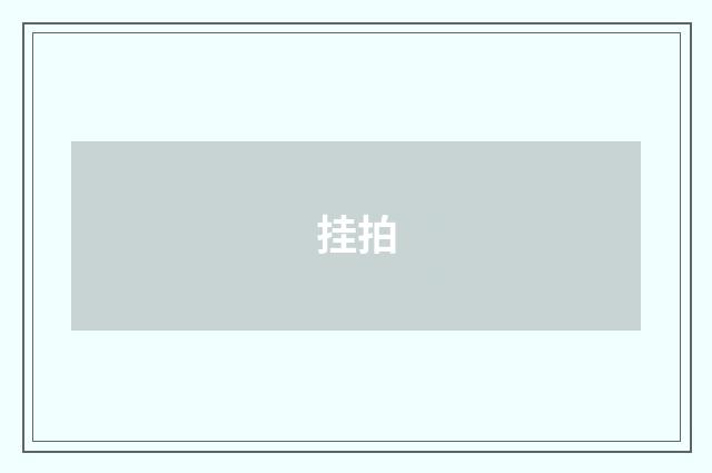 挂拍