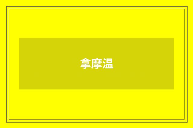 拿摩温