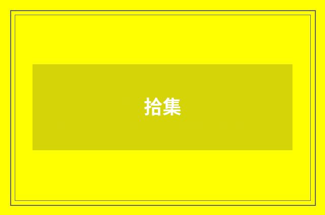 拾集