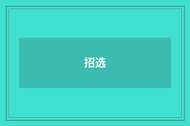 招选