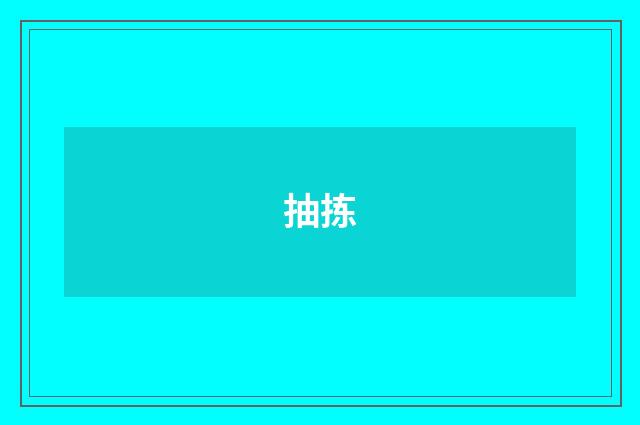 抽拣