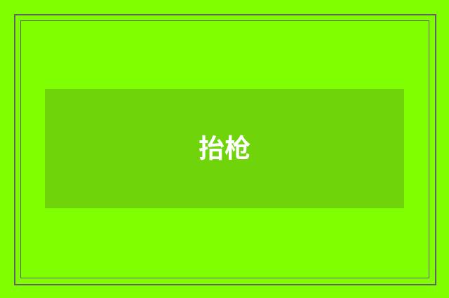 抬枪
