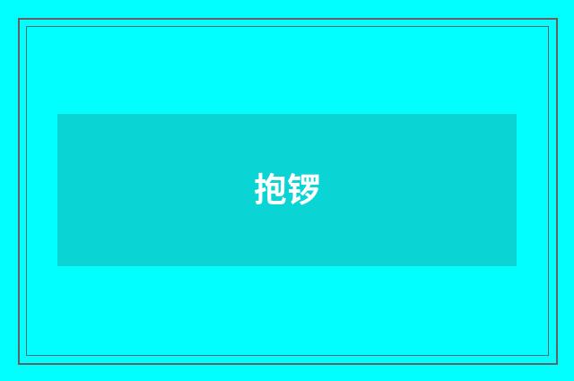 抱锣