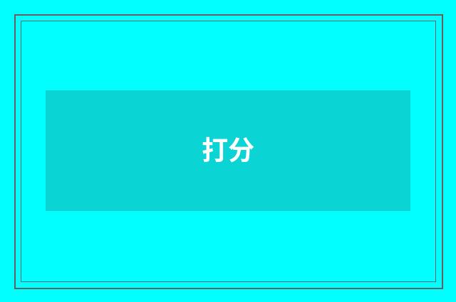 打分