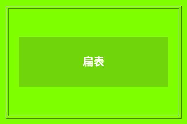 扁表