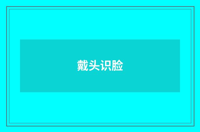 戴头识脸